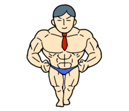 muscle Boy sticker #1243362