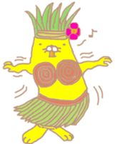 Crazy yellow cat. sticker #1243506