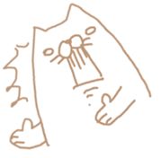 Crazy yellow cat. sticker #1243511