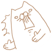 Crazy yellow cat. sticker #1243511