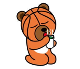 BASKETBALL BEAR sticker #1244146