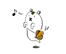 Small Squirrel and Rabbit sticker #1244979