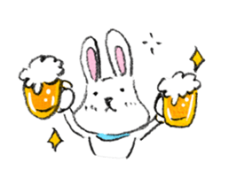 Small Squirrel and Rabbit sticker #1244984