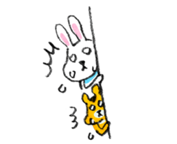 Small Squirrel and Rabbit sticker #1244995