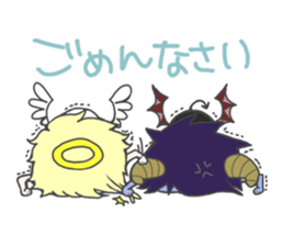 The angel & devil sticker #1245722