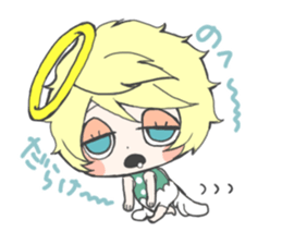 The angel & devil sticker #1245740