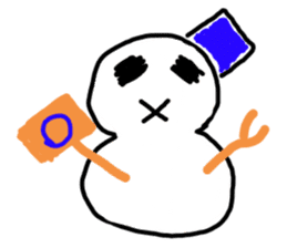 Snowman and Snowrabbit sticker #1247209