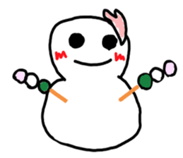 Snowman and Snowrabbit sticker #1247212