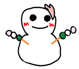 Snowman and Snowrabbit sticker #1247212