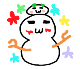 Snowman and Snowrabbit sticker #1247230