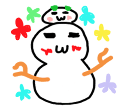 Snowman and Snowrabbit sticker #1247230