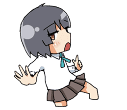 Cute girl sticker #1248463