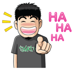 Skater Street Hiphop Boy sticker #1249683