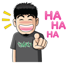 Skater Street Hiphop Boy sticker #1249683