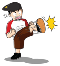 Skater Street Hiphop Boy sticker #1249703