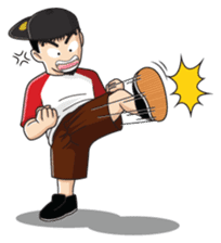 Skater Street Hiphop Boy sticker #1249703