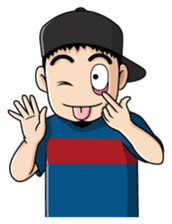 Skater Street Hiphop Boy sticker #1249704