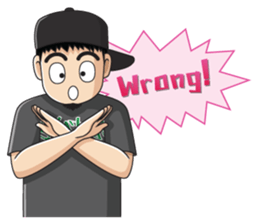 Skater Street Hiphop Boy sticker #1249705