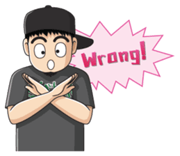 Skater Street Hiphop Boy sticker #1249705