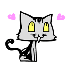 This cat spend every day pleasantly(E) sticker #1249842