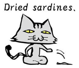 This cat spend every day pleasantly(E) sticker #1249844