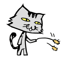 This cat spend every day pleasantly(E) sticker #1249845
