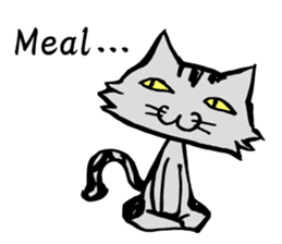 This cat spend every day pleasantly(E) sticker #1249847