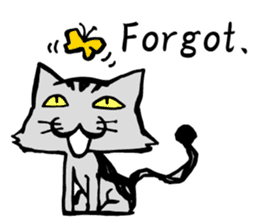 This cat spend every day pleasantly(E) sticker #1249852