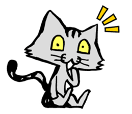 This cat spend every day pleasantly(E) sticker #1249858