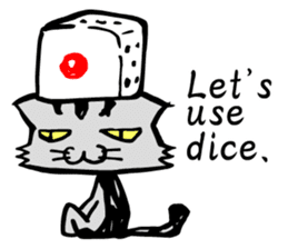 This cat spend every day pleasantly(E) sticker #1249860