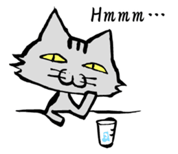 This cat spend every day pleasantly(E) sticker #1249864