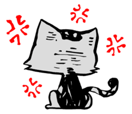 This cat spend every day pleasantly(E) sticker #1249866