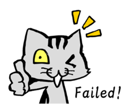 This cat spend every day pleasantly(E) sticker #1249871