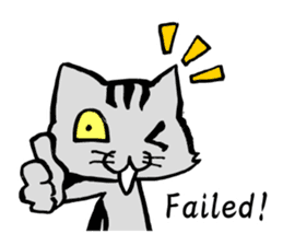 This cat spend every day pleasantly(E) sticker #1249871