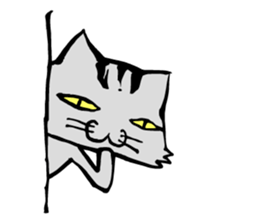 This cat spend every day pleasantly(E) sticker #1249872