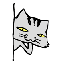 This cat spend every day pleasantly(E) sticker #1249872