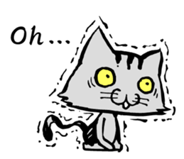 This cat spend every day pleasantly(E) sticker #1249873