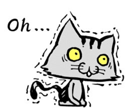 This cat spend every day pleasantly(E) sticker #1249873