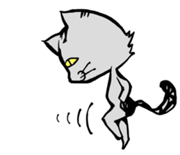 This cat spend every day pleasantly(E) sticker #1249875