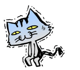 This cat spend every day pleasantly(E) sticker #1249878