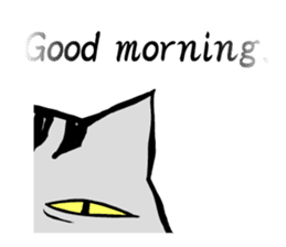 This cat spend every day pleasantly(E) sticker #1249880
