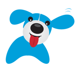Cute BlueDog sticker #1250206