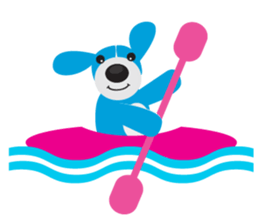 Cute BlueDog sticker #1250238