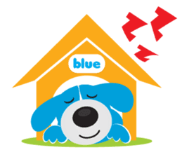Cute BlueDog sticker #1250241