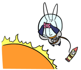 The space trip of USAGI sticker #1250302