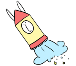 The space trip of USAGI sticker #1250303