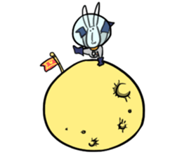 The space trip of USAGI sticker #1250310