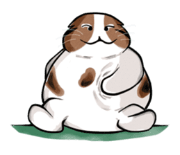 PoJam the Fat Cat & Little Orenji!! sticker #1250486