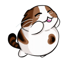 PoJam the Fat Cat & Little Orenji!! sticker #1250488