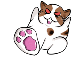 PoJam the Fat Cat & Little Orenji!! sticker #1250489